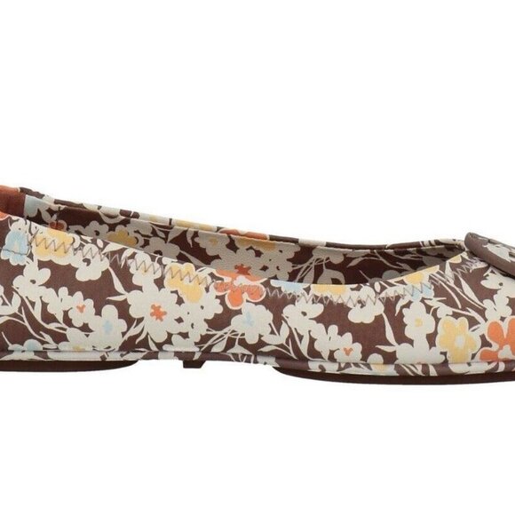 Tory Burch Minnie Ballet Travel Flats 9.5 Reverie Combo Floral - Picture 9 of 9